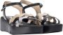 Wonders Zwarte Lage Sandalen Elegant Comfortabel Black Dames - Thumbnail 3