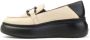 Wonders Zwarte Penny Loafer Platform Schoenen Beige Dames - Thumbnail 4