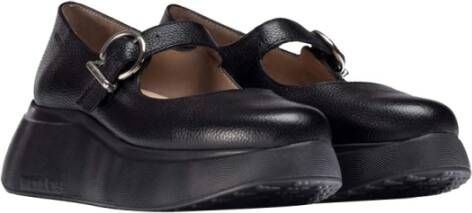 Wonders Zwarte platte schoenen elegante veelzijdige stijl Black Dames