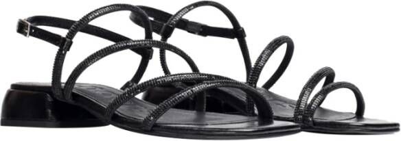 Wonders Zwarte Sandalen Elegant Veelzijdig Modern Black Dames