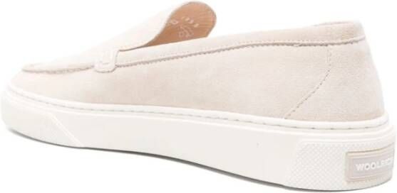 Woolrich Beige Sneakers met Rubberen Zool Beige Dames