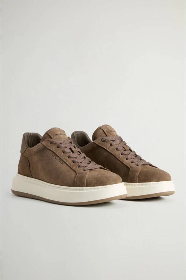 Woolrich Beige Sneakers voor Mannen en Vrouwen Beige Heren