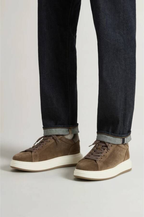 Woolrich Beige Sneakers voor Mannen en Vrouwen Beige Heren