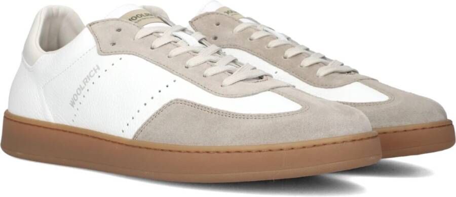 Woolrich Beige Suède Lage Sneakers Beige Heren