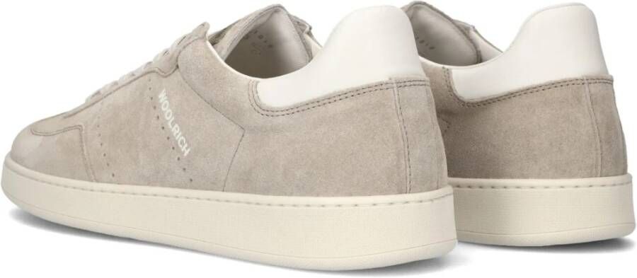 Woolrich Beige Suède Lage Sneakers Beige Heren