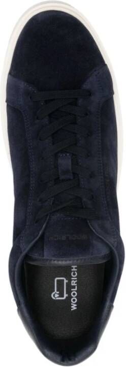 Woolrich Blauwe Sneakers met Leren Details Blue Heren