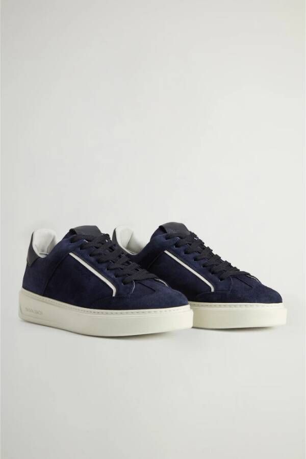 Woolrich Blauwe Sneakers voor Mannen Blue Heren