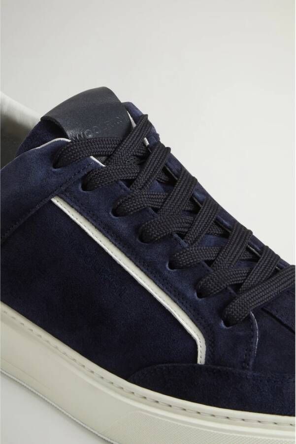 Woolrich Blauwe Sneakers voor Mannen Blue Heren