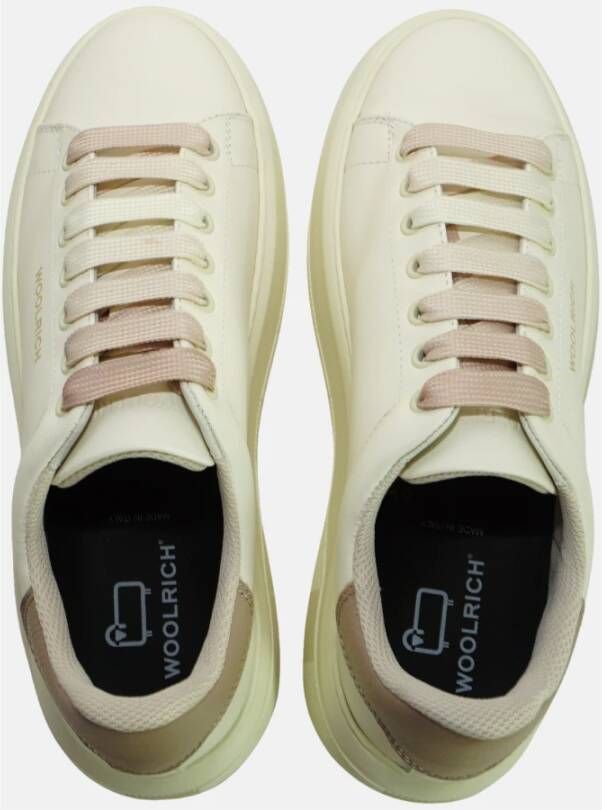 Woolrich Chunky Court Calf Sneaker White Dames