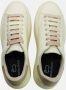 Woolrich Witte Leren Sneakers met Grijze Profielen White Dames - Thumbnail 2