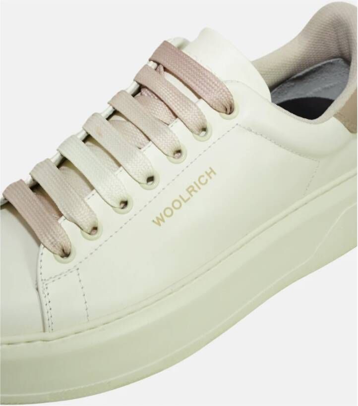 Woolrich Chunky Court Calf Sneaker White Dames