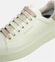 Woolrich Witte Leren Sneakers met Grijze Profielen White Dames - Thumbnail 4