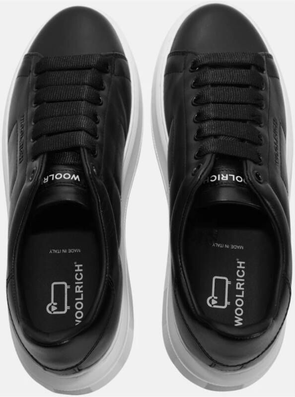 Woolrich Chunky Court Nappa Sneaker Black Dames