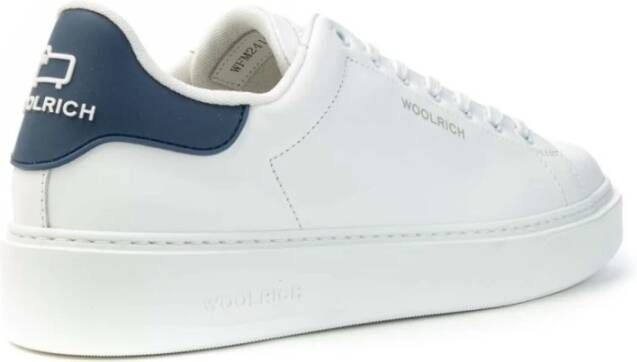 Woolrich Italiaans gemaakte leren sneakers White Heren