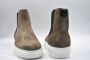 Woolrich Klassieke Chelsea Platte Schoenen Taupe Beige Heren - Thumbnail 3