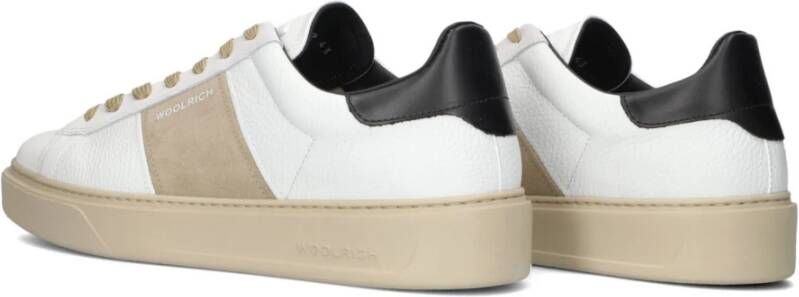 Woolrich Klassieke Court Heren Sneakers Wit White Heren