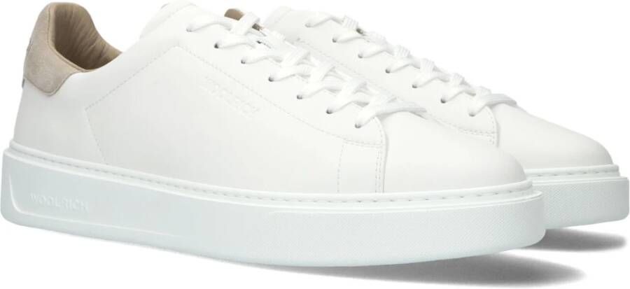 Woolrich Klassieke Court Heren Sneakers Wit White Heren