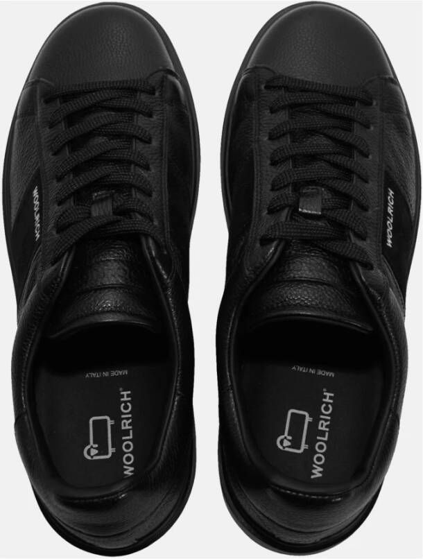 Woolrich Klassieke Court Sneaker Black Heren