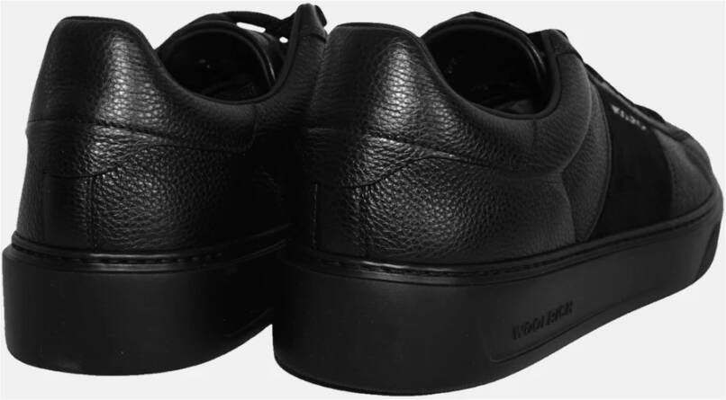 Woolrich Klassieke Court Sneaker Black Heren