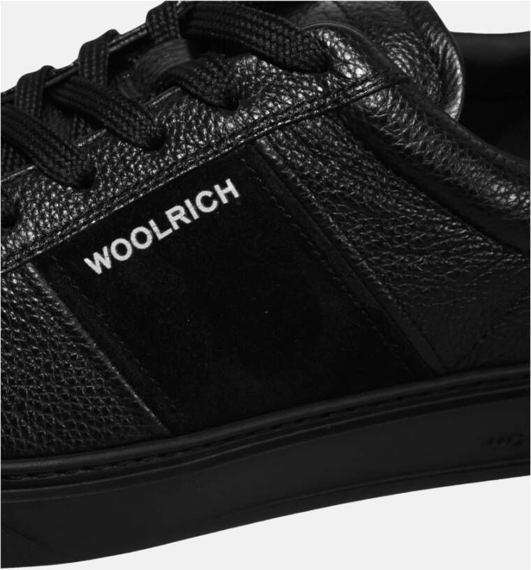 Woolrich Klassieke Court Sneaker Black Heren