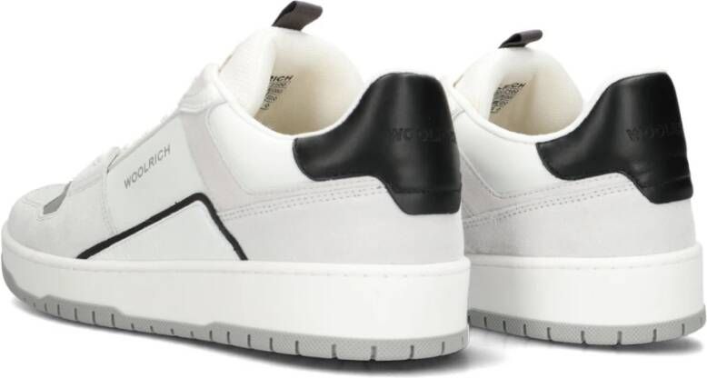 Woolrich Lage Basket Suède Leren Sneakers White Heren