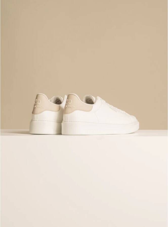 Woolrich Leren Sneaker Beige Heren