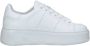 Woolrich Cupsole Chunky Dames Lage sneakers Leren Sneaker Dames Wit - Thumbnail 3