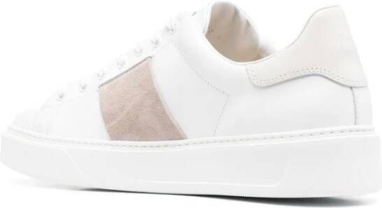 Woolrich Witte Leren Lage Sneakers Wit Heren