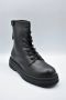 Woolrich Stadsboot Zwart Kalfsleer Black Dames - Thumbnail 2