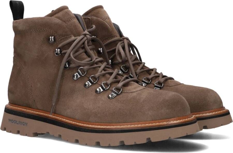 Woolrich Stadswandelschoenen Taupe Suède Brown Heren