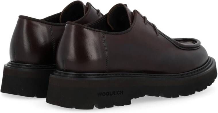 Woolrich Stijlvolle T. Moro Leren Schoenen Brown Heren