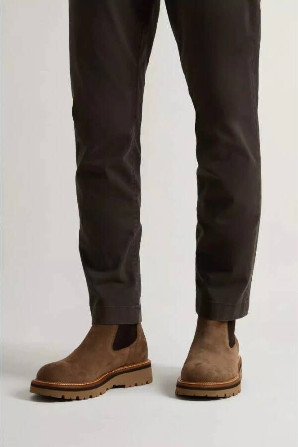 Woolrich Suede Chelsea Laarzen Brown Heren