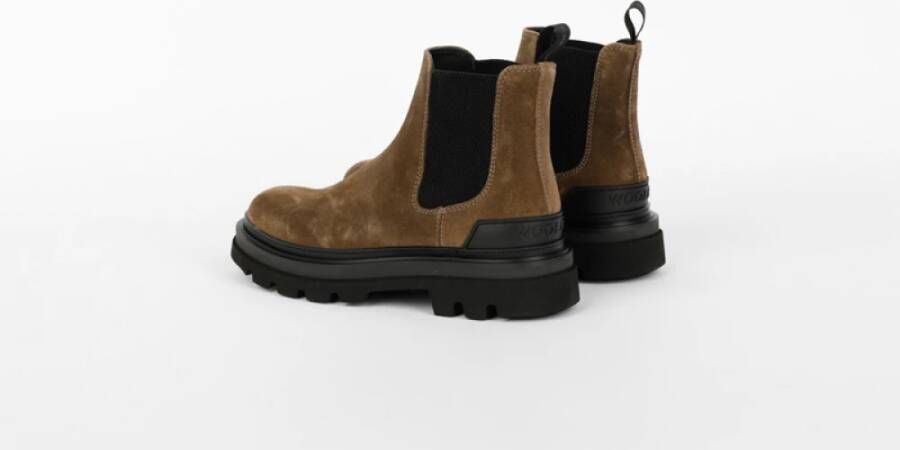 Woolrich Suede Combat Boot Brown Heren