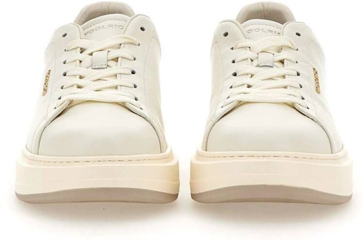 Woolrich Witte Leren Chunky Court Sneakers White Dames