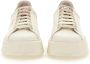 Woolrich Witte Leren Sneakers met Grijze Profielen White Dames - Thumbnail 7