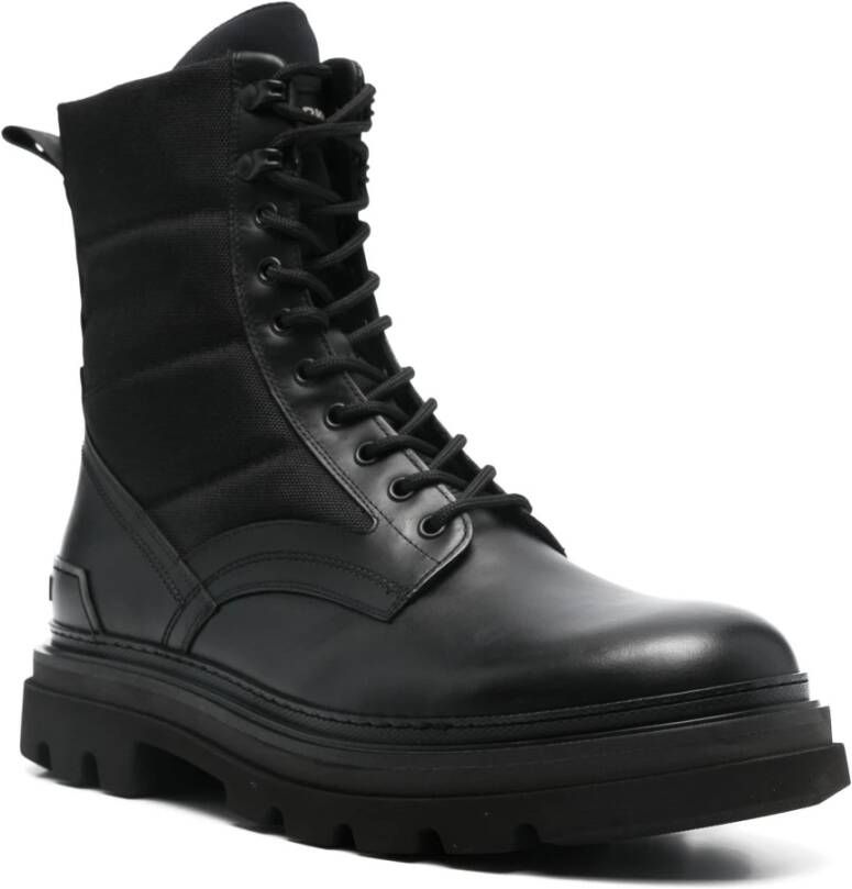 Woolrich Zwarte Combat Boot Black Heren