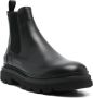 Woolrich Zwarte Leren Instaplaarzen Black Heren - Thumbnail 4