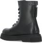 Woolrich Zwarte Leren Laarzen met Rubberen Zool Black Dames - Thumbnail 4