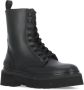 Woolrich Zwarte Leren Laarzen met Rubberen Zool Black Dames - Thumbnail 3