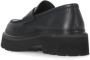 Woolrich Zwarte Leren Loafers Ronde Neus Hak Black Dames - Thumbnail 4