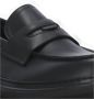 Woolrich Zwarte Leren Loafers Ronde Neus Hak Black Dames - Thumbnail 6