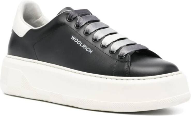 Woolrich Zwarte Sneakers Black Dames