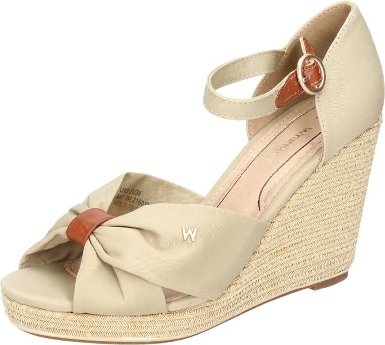 Wrangler Cross Sandalen in Textiel voor Vrouwen Beige Dames