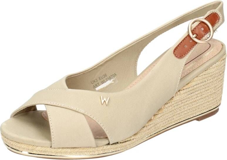 Wrangler Mila Sandalen in textiel voor vrouwen Beige Dames