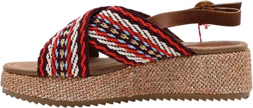 Wrangler Moonlight Rode Sandalen Brown Dames