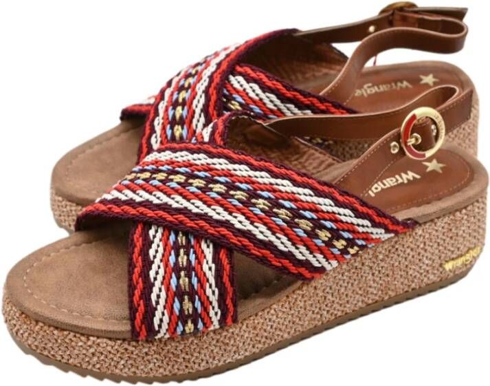 Wrangler Moonlight Rode Sandalen Brown Dames