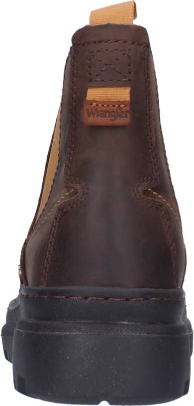 Wrangler Retrostijl Memory Foam Mocassin Schoen Brown Heren