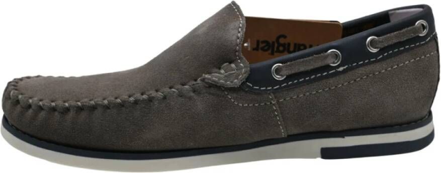 Wrangler Suède Mocassins Sharky Stijl Gray Heren