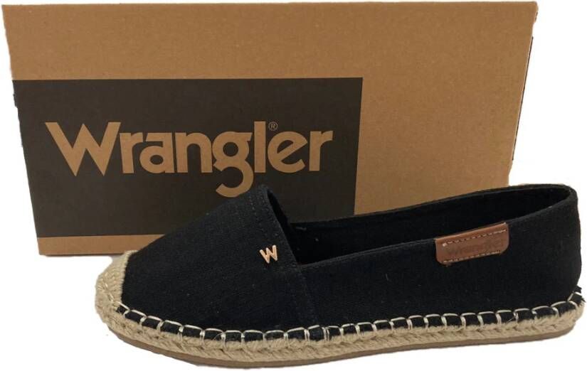 Wrangler Zomer Espadrilles voor Vrouwen Black Dames