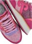 Wushu Ruyi Fuchsia Leren Sneakers met Wol Inzet Pink Dames - Thumbnail 5